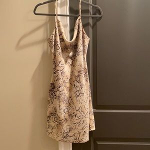 JOA Snakeskin Dress